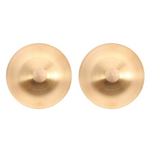 Pratos de cobre de percussão manual de 9 cm, instrumento musical infantil, brinquedo