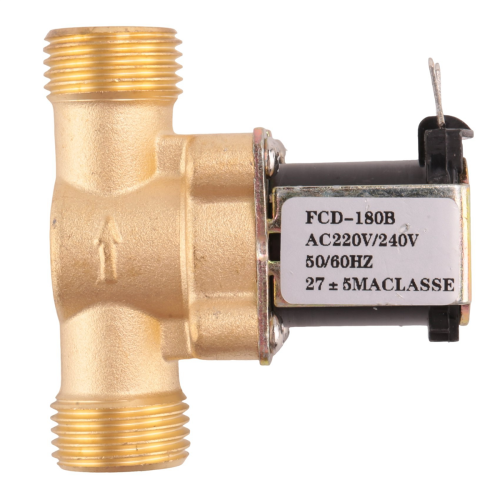 AC 220V Normalerweise geschlossen Messing-Elektromagnetventil 2