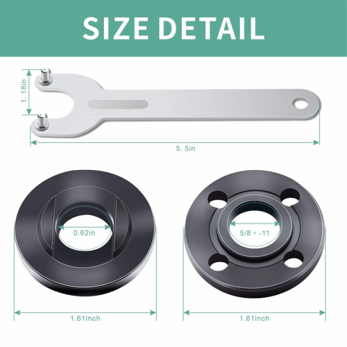 Kit de 9 peças de chave de flange para esmerilhadeira angular 2