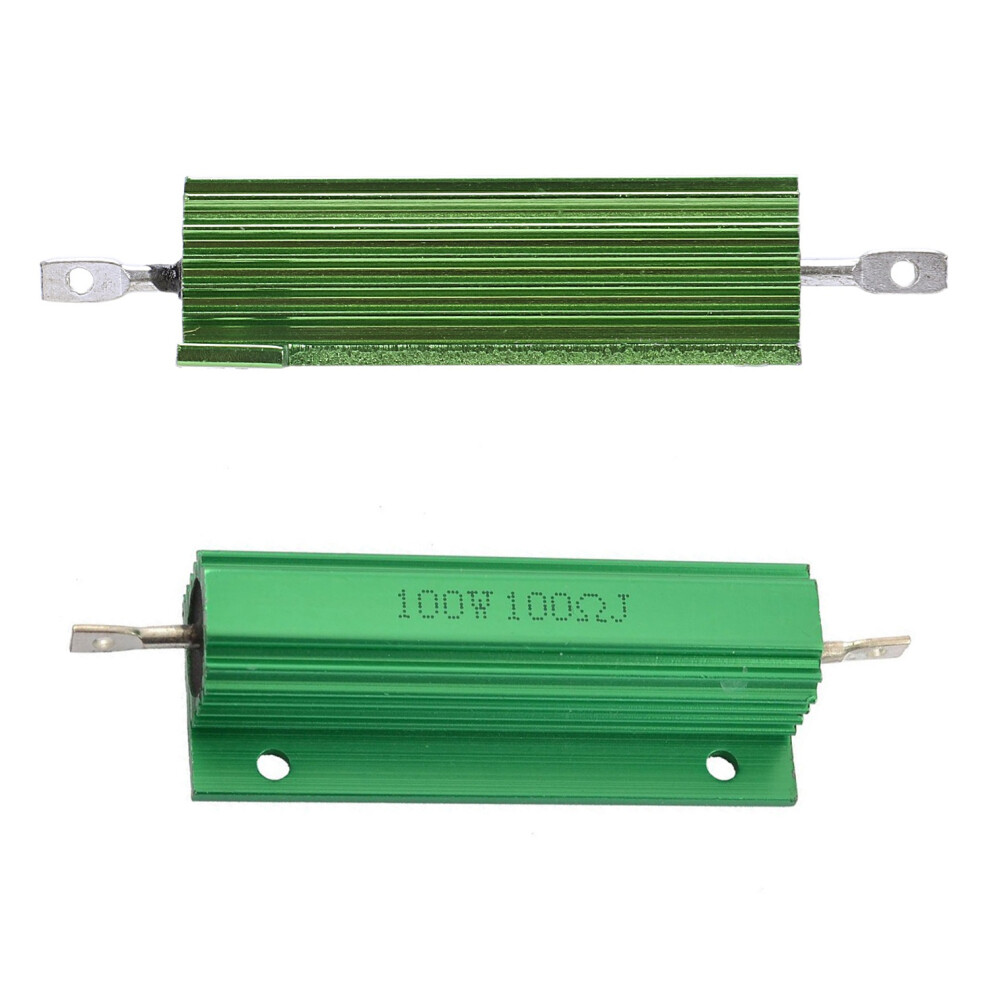 Aluminum Shell 100W Watt 100 Ohm Wirewound Power Resistor 4712664153706