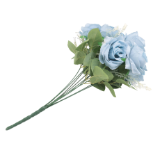 Artificial Blue Roses Flowers Silk Rose Flower Blue