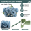 Artificial Blue Roses Flowers Silk Rose Flower Blue 5