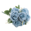 Artificial Blue Roses Flowers Silk Rose Flower Blue 3