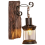 Archaize Industrial Wood Wall Sconce Light Rustic Wall Lamp Decorate 1