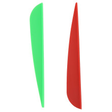 Arrows Vanes 4 Inch Plastic Fletching 50 Pack(Red)