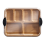 Bamboo Cutting Board with Lid, Black Handles, 11x14 Inch 1
