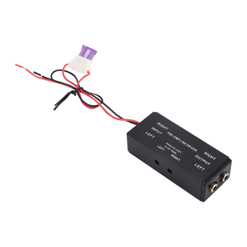 Black Input/Output Signal Amplifier Booster Adapter 1
