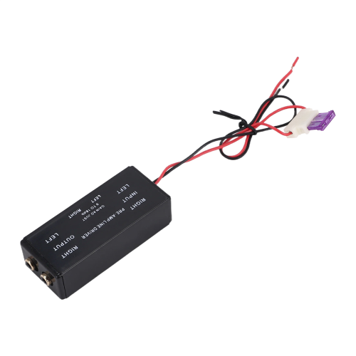 Black Input/Output Signal Amplifier Booster Adapter 2