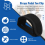 Clip per pedali antiscivolo con cinghie adesive doppie, nero 5