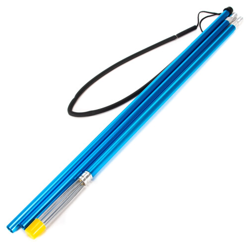 Blue Aluminum Alloy Pole Spear Detachable Three-Section Fork Clip 2