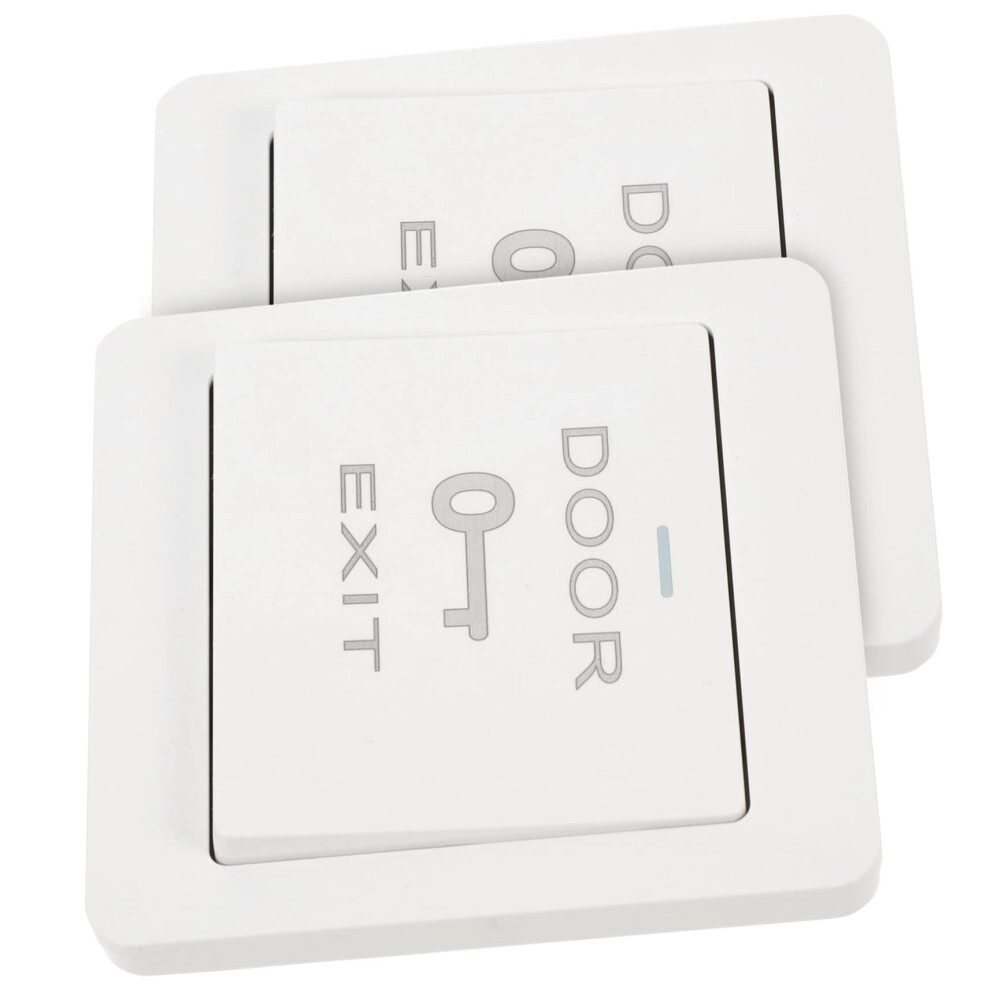 2 Pieces Doorbell Wall Plate Cover Door Bell Cover For Outdoor Use With Push To Exit Button For Door Access Protection Resetting 6493810307010