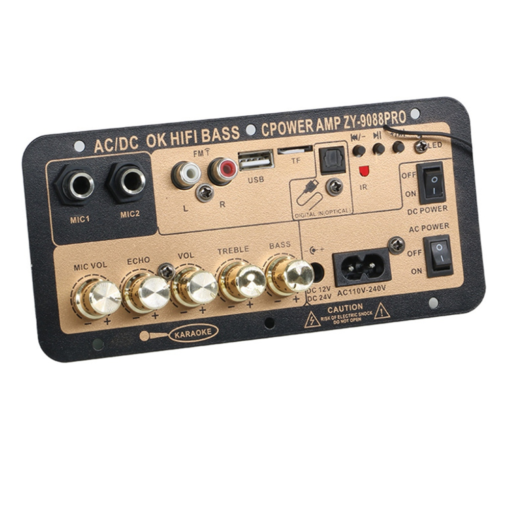 Bt 5.0 Amplifier Board With Optical Audio Amp Usb Fm Radio Eu Plug 4712664158848