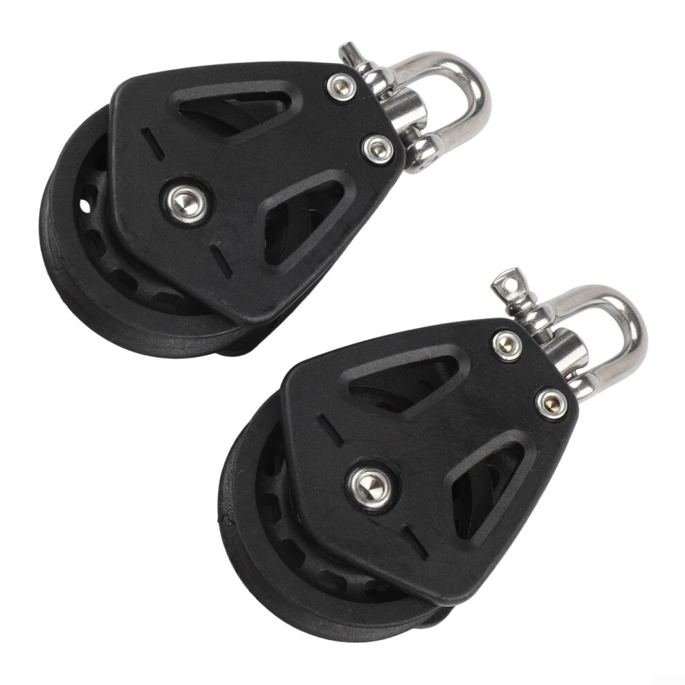 Single Ropeblock System With Bearing For Boat Direction, Maximum Working Load 460 Kg, Marine Quality, Nylon Construction, Robust Pulley 6493810307119