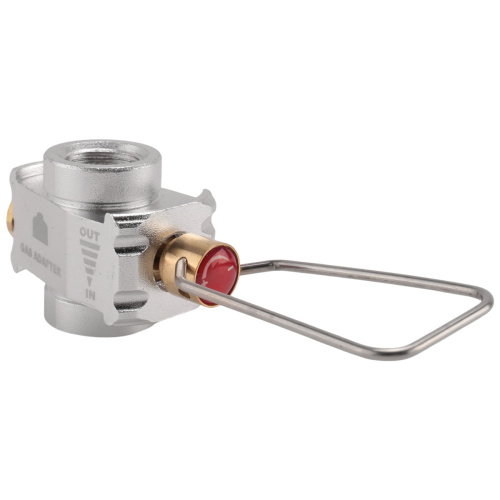 Conversor de gás Camping Gas Saver Plus, recarga de tanque plano, prata
