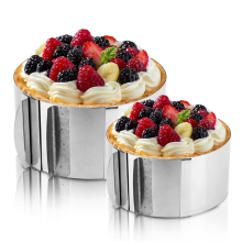 Cake Ring Adjustable Stainless Steel Baking Ring Sturdy Cake Mould