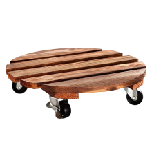 Carrinho de plantas com rodas, suporte para plantas resistente, para uso interno/externo