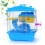 Pet Cage Hamster Cottage with Skylight Double Layer House Blue 3