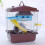 Pet Cage Hamster Cottage with Skylight Double Layer House Blue 4