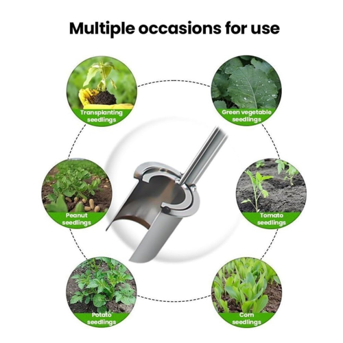 Plant and Fruit Tree Seedling Transplanter with Long Handle Handheld 1