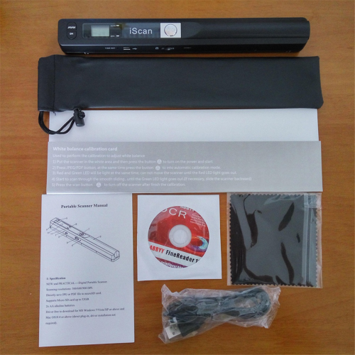 Scanner portátil 900DPI Scanner de documentos A4 com tela LCD 1