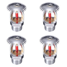 Fire Sprinkler Head 1/2' NPT 68C Pendulum Type 4 Pack Copper Chrome K80 Fast Response Automatic Fire Sprinkler