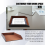 PU Leather Collection Letter Tray Desk Stackable Office File (Brown) 4
