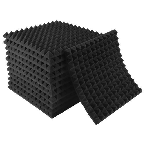 Painel de espuma acústica em forma de pirâmide para isolamento sonoro 2