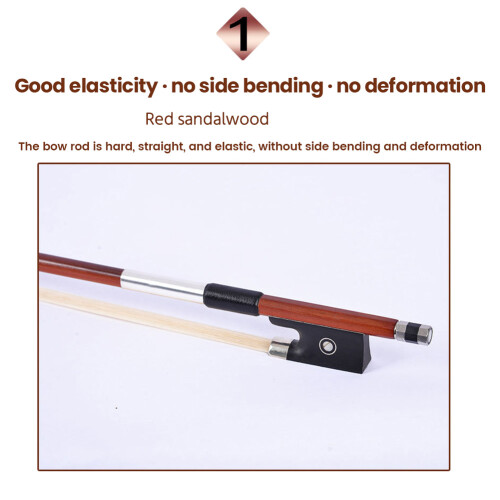 Professional 4/4 Brazilwood Violin Bow Playing Violin Bow 2