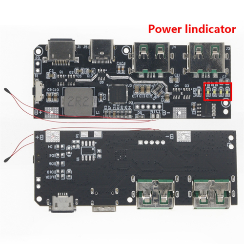 QC4.0/3.0 LED Dual-USB 5V Powerbank 18650-Lademodul, A 2