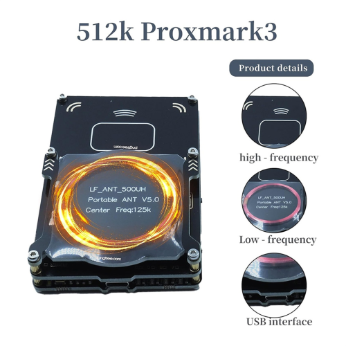 Leitor de cartão RFID Proxmark3 512M Easy V5.0 RDV4 Memória 2