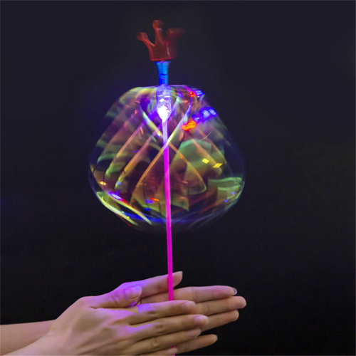 Rainbow Magic Stick Wand LED Bubble Flower Colorful Luminous Toy 2