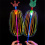 Rainbow Magic Stick Wand LED Bubble Flower Colorful Luminous Toy 4