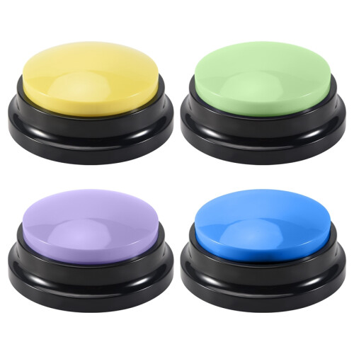 Recordable Dog Buttons, for Communication Pet Training Buzzer, 4PCS 1