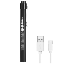 Rechargeable Pen Light with Pupil Gauge LED Penlights