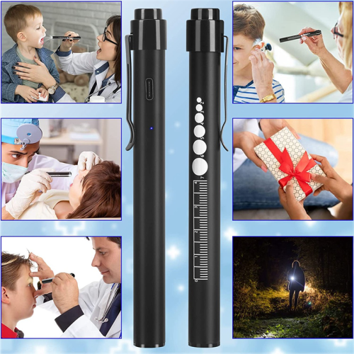 Rechargeable Pen Light with Pupil Gauge LED Penlights 1