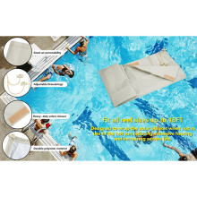 Capa de carretel para piscinas Carretel de até 18' de largura Branco cremoso