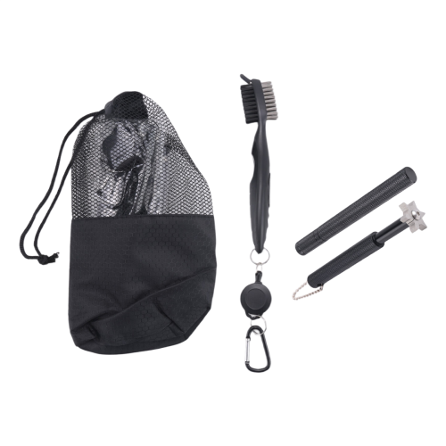 Retractable Golf Brush and 2 Golf Club Groove Sharpener 1