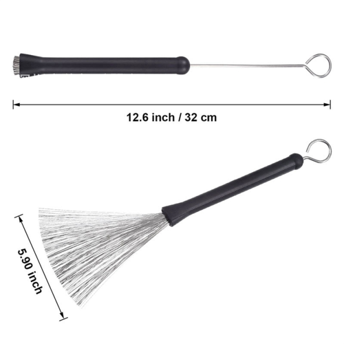 Retractable Jazz Drum Brushes 32cm for Jazz Rock Music Lover 2