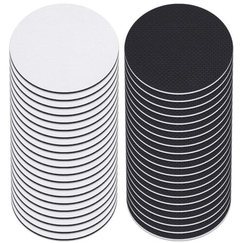 Round Sublimation Blank Coaster Sublimation Blank Coaster 42Pcs