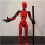 Robot Action Figure, 3D Printed with Full Articulation orange 2
