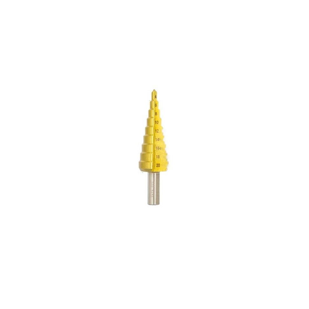 1/3 Piece 412 Mm 420 Mm 432 Mm Hss Spiral Nut Step Drill Set Titaniumcoated Wood Metal Hole Step Core Drillmilling Cutter (420 Straight Flute) 6493810308451