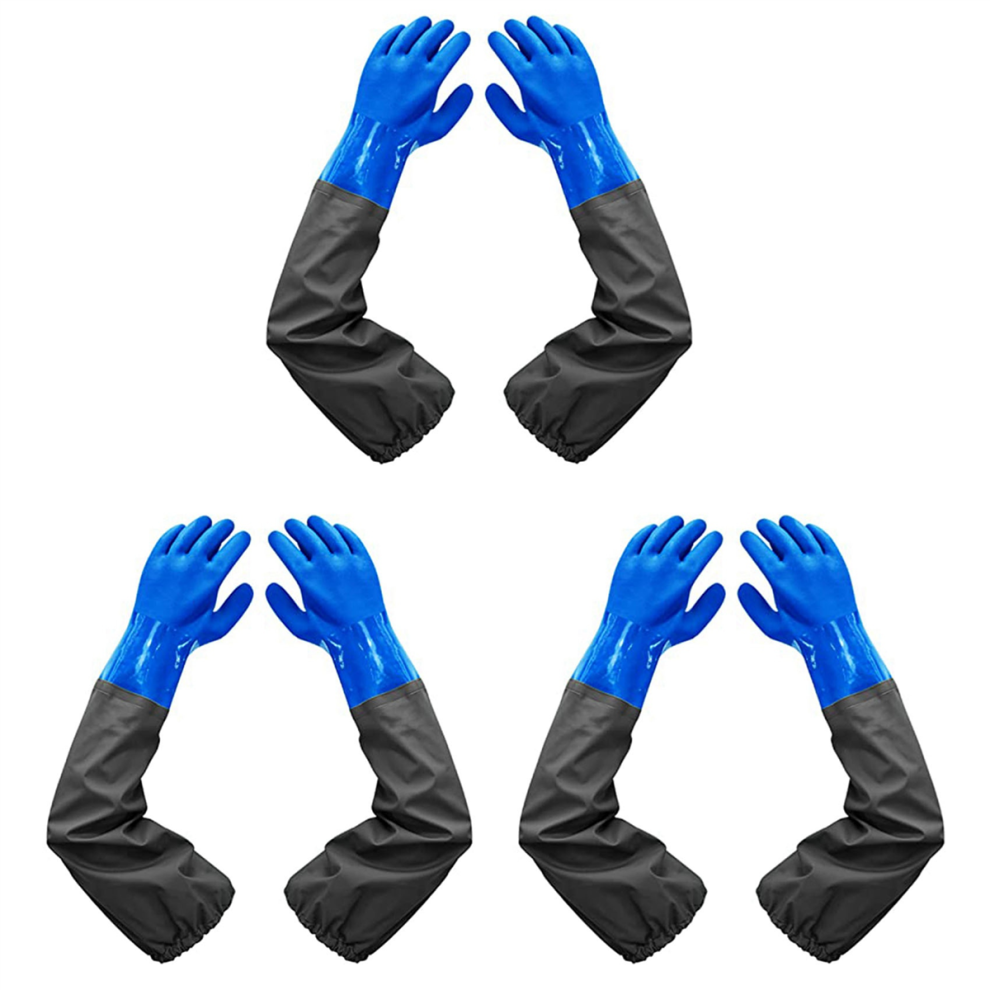 Rubber Gloves,Long Waterproof Gloves and Heavy Duty Waterproof Gloves