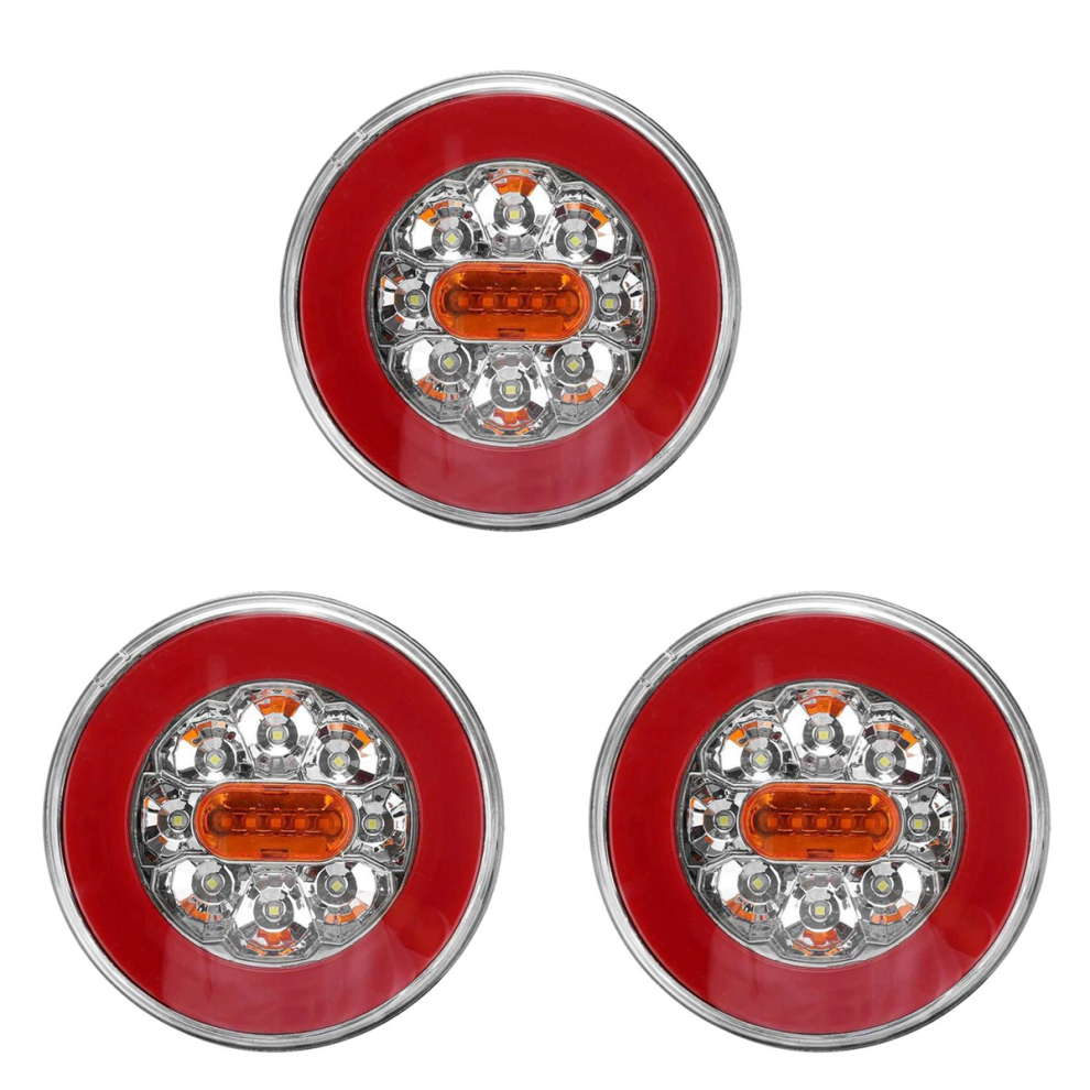 Round Led 4 In 1 Truck Tail 12-24V For Trailer Lorry Rv Light 4712849721997