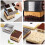 Conjunto de 3 formas de bolo, anéis, forma quadrada para mousse, ferramenta para assar 2