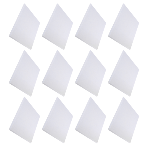 Painéis acústicos autoadesivos, pacote com 12, 12 x 12 x 0,4 polegadas, branco 2
