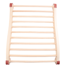 Encosto para sauna, Encosto de madeira para sauna, Encosto ergonômico em formato de S