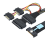 SAS MCIO 8i 74P to Dual SFF 8639 for Server Adapter Cable 0.5m 4