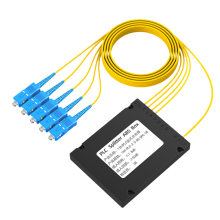 Caixa divisora de fibra óptica SC/UPC PLC Caixa divisora ABS Fibra 1/4