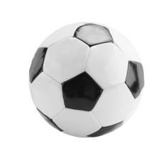Balones de fútbol de entrenamiento profesionales de tamaño 5, cuero PU, negro y blanco