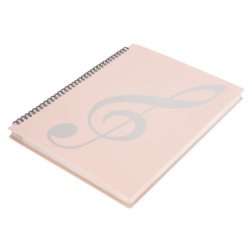 Sheet Music Folder, 60 Pages, Sheet Music/Holder, (Pink) 1